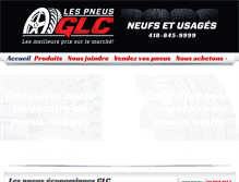 Tablet Screenshot of pneusglc.com